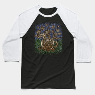 Starry Coffee Baseball T-Shirt